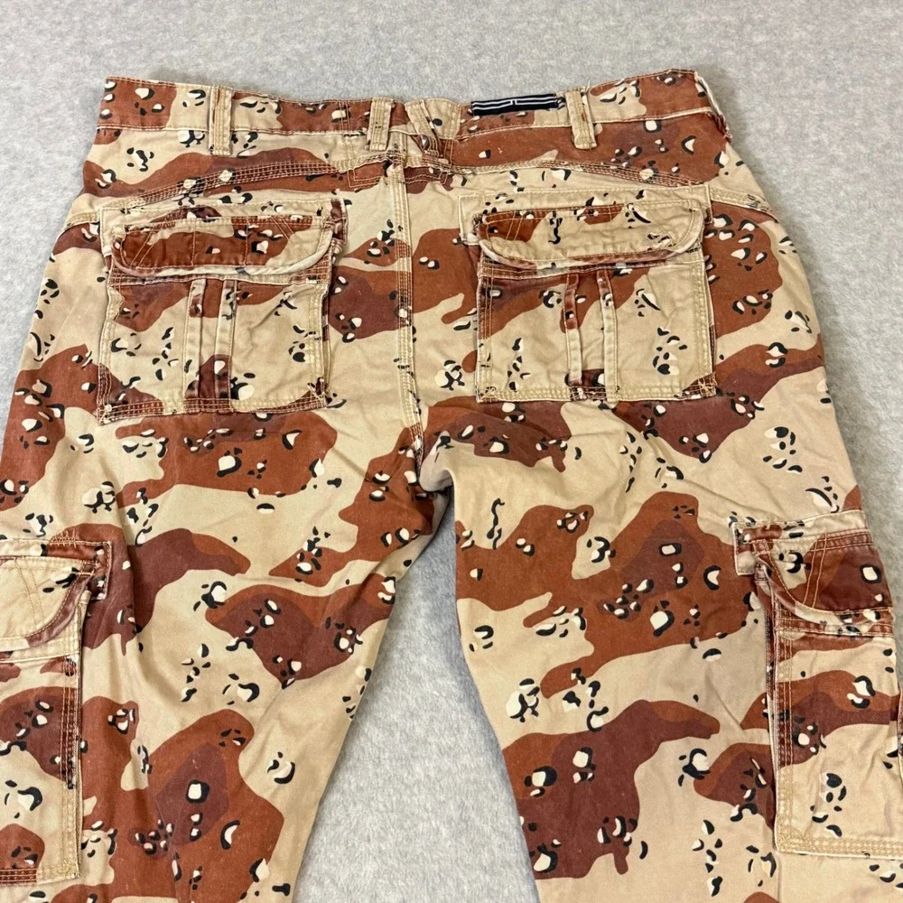 Jordan Craig Mens Desert‎ Chocolate Chip Camo Cargo Pants Tan Brown 38x32